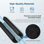 1 Micron 2.5" x 10" Whole House CTO Carbon Water Filter Cartridge Replacement for Under Sink Water Filter System, Dupont WFPFC8002, WFPFC9001, FXWTC, SCWH-5, WHEF-WHWC, WHCF-WHWC, AMZN-SCWH-5, 4Pack