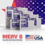 BNX TruFilter 20x23x1 Air Filter MERV 8 (12-Pack) - MADE IN USA – Dust & Pet Defense Electrostatic Pleated Air Conditioner HVAC AC Furnace Filters for Dust, Pet, Mold, Pollen MPR 600 – 700 & FPR 5