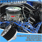 23mm Car Air Filter, 0.9'' High Flow Vent Valve Cover, Breather Filter, Universal Cold Air Intake Filter Breather, Car Accessories Fits Car Motorcycle (Black)