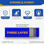 2" x 100 ft Discharge Hose for Swimming Pools, Heavy Duty PVC Lay Flat Water Backwash Hose,Durable Pool Drain Hose with Aluminum Pin Lug Fittings for Water Pump And Filters