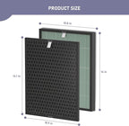 Ontheone Air Bio-GS 2.0 Filter Replacement Kit Compatible with Rab-bit Air Bio-GS 2.0 Ultra Quiet Air Cleaner Purifier Model SPA-550A and SPA-625A, includes Carbon and HEPA Filter, 2 Set