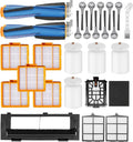 Replacement Parts For Shark AI AV2511AE AV2501S AV2610WA AV2501AE RV2502AE RV2610WA UR2500SR Ultra Robot Vacuum Cleaner Accessories Kit Main and Side Brush,Roller Brush Cover,HEPA Filter,Foam Filter