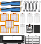 Replacement Parts For Shark AI AV2511AE AV2501S AV2610WA AV2501AE RV2502AE RV2610WA UR2500SR Ultra Robot Vacuum Cleaner Accessories Kit Main and Side Brush,Roller Brush Cover,HEPA Filter,Foam Filter