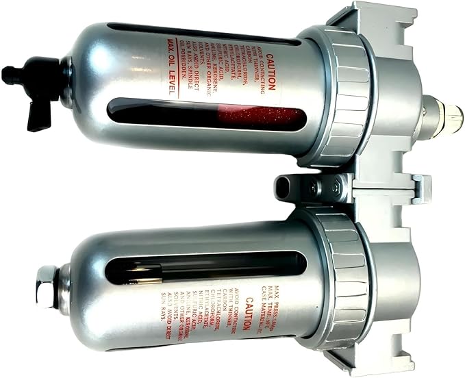 PA208503AV Paint Booth Filter Dryer - Removes Oil & Dries Compressed Air - For Pneumatic Tools & Compressed Air Systems - Air Cleaner & Dryer Combo Replacement - 3/8" Female Pipe In & Out