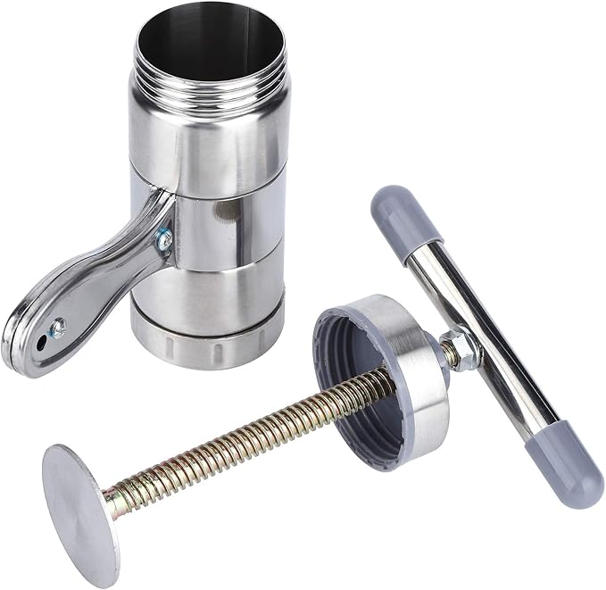 Yosoo Handheld Honey Presser, Stainless Steel Manual Honey Extractor for Beekeeping, Portable Tool with Stainless Steel Filter, Small Size and Easy Operation, Perfect for Beekeepers
