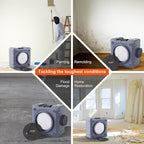 VEVOR Air Scrubber with 3-Stage Filtration, Stackable Negative Air Machine 550 CFM, Air Cleaner with MERV10, Carbon, H13 HEPA, for Home, Industrial and Commercial Use
