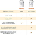 Amazon Basics Replacement Water Filter Cartridge Compatible with GE MWF Refrigerator, Pack of 2