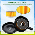 8 Pcs Air Compressor Replacement Filter Elements 2.6 x 1.6 Inch Piston Type Air Compressor Intake Paper Filter Elements