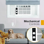 Whirlpool 5,000 BTU 115V Window Air Conditioner & Dehumidifier with Mechanical Controls, Window AC Unit for Apartment, Dorm Room, & Small Rooms up to 150 Square Feet in White