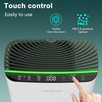 Jafända Air Purifier for Home Large Room Bedroom Up to 1226 Ft², True HEPA Filter with PM2.5 Display & 20dB Sleep Mode, Removes Pet Hair, Odor, Dust, Smoke, Pollen & Allergen