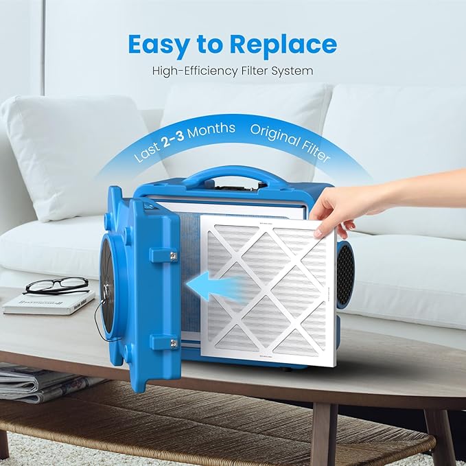 CADPXS MERV-10 Filter Replacement Set for CADPXS Shield 550 Air Scrubber (Pack of 5)