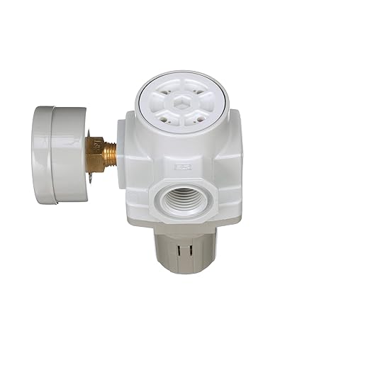 PneumaticPlus SAR400-N04BG Compressed Air Pressure Regulator 1/2" NPT - Bracket, Gauge