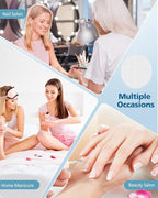 4 Pack HPro Nail Dust Collector Replacement Filters, Compatible with MelodySusie Nail Dust Collectors Models HPro/SProR, Filters 99% of Nail Dust, Reusable & Easy to Clean, White