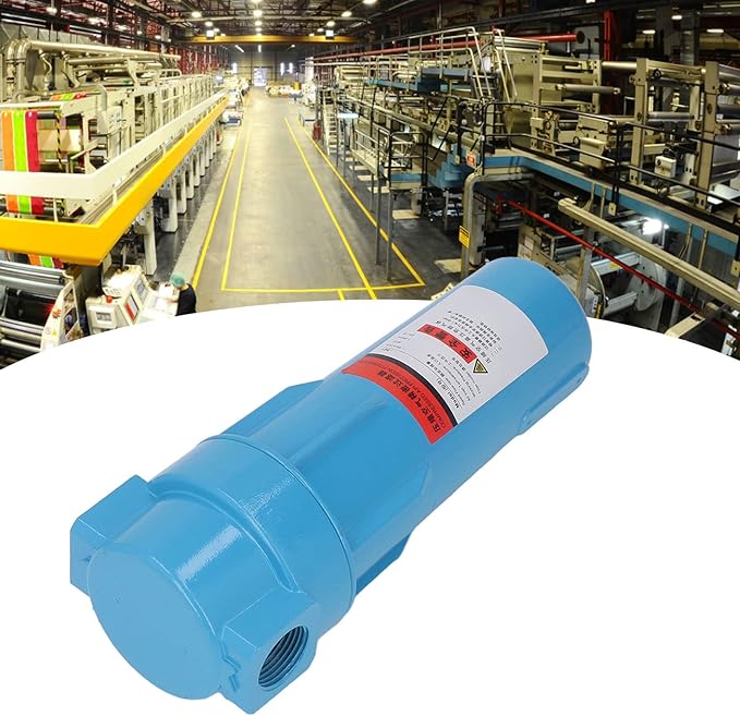 Air Compressor Filter Air Compressor Oil Water Separator Air Compressor Oil Filter Air Line Filter Unit Compressor Filter 3cm 1.0MPa Part for Replacement(A-001)