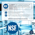 Mist HAF-CIN/EXP Refrigerator Water Filter Replacement for Samsung DA29-00020B, DA29-00020A, Kenmore 46-9101 – NSF 42 & 372 Certified – 3 Pack