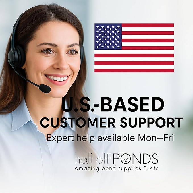 HALF OFF PONDS Simply Clear Koi Pond Filter System with 2HP Blower, UV Clarifier & 2,000 GPH Pump – Filters Ponds Up to 1500 Gallons – Complete Kit with Bio Media, Multiport Valve, Gauge