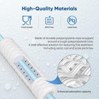 PUREPLUS 10 Micron 10"x2.5" Whole House String Wound Sediment Filter for Well Water, Replacement Cartridge for Universal 10 inch RO System, WP-5, Aqua-Pure AP110, CFS110, Culligan P5,WFPFC4002, 4Pack