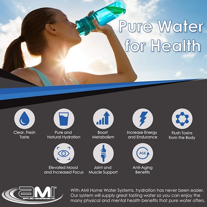 APPLIED MEMBRANES INC. 4.5" x 20" Carbon Water Filter | Whole House or Commercial Water Filtration System Replacement Filter | Chlorine Taste Odor Removal | Fits 20" Big Blue Housing | H-F4220AC