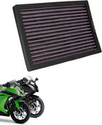Motorcycle Air Filters Cartridge Intake Cleaner for Ninj.a EX250/250R, EX300/300 ABS/300A, Z300 2008-2017 Street Bike Motorbike