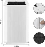 121 Replacement Filter Compatible for Blueair Blue Pure 121 Smart Machine, 2 in 1 Filtration System, White Airborne Particle Dust Pet Dander Filter&Odor Smoke Smell Activated Carbon Filter, 1 Pack