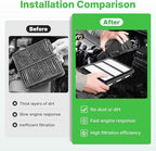 2PCS Engine Air Filter Fit for Honda Accord 2022 2021 2020 2019 2018 (Gas Only, L4 1.5L) Air Filter for My Car Replacement Engine Filter Automotive Accessories# CA12290 17220-6A0-A00