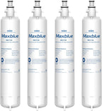 Maxblue Replacement for GE® RPWFE®, RPWF (with CHIP) Refrigerator Water Filter, Compatible with WSG-4, WF277, GFE28GMKES, PFE28KBLTS, GFD28GSLSS, PWE23KSKSS, GYE22HMKES, DFE28JSKSS, 4 Filters