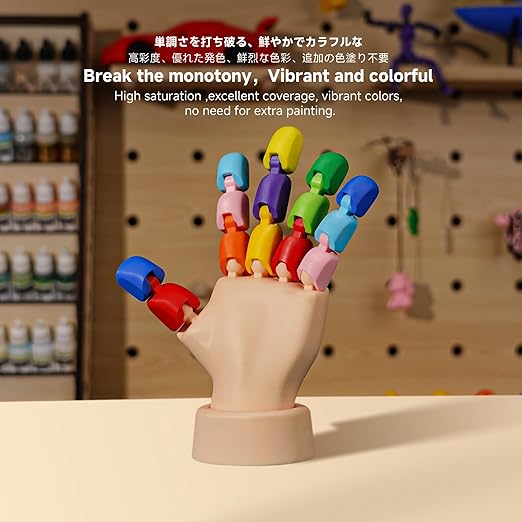 RESIONE CL-TH Tough ABS-Like Color 3D Printer Resin, Highly Saturated & Opaque Colors, Rigid and Tough, Wear & Scratch Resistant, Low Shrinkage for Figures, Models & Prototypes, Neon Orange-1KG