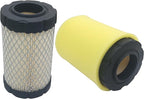 796031 Air Filter fits for Briggs Stratton 591334 594201 Husqvarna YTH22V46 John Deere D100 Pro Performance for Lawn Tractor with 797704 Foam Pre Cleaner, pack of 2