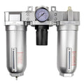 1" HEAVY DUTY COMBINATION FILTER REGULATOR LUBRICATOR AIR LINE PARTICULATE FILTER MOISTURE TRAP LUBRICATOR OILER REGULATOR CLEAN AIR TOOLS