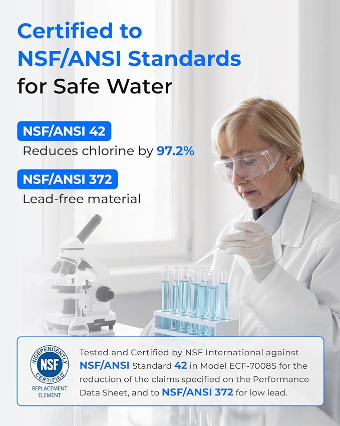 Waterdrop NSF 42 Certified Water Filter, Replacement for All PUR®, PUR®PLUS Faucet Filtration Systems, Pur® RF-9999® Faucet Water Filter, 18-Month Value(6 Count)