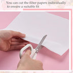 400 Sheets Nail Dust Collector Filter Paper Disposable Nail Dust Suction Collector Filters Nail Paper Sheets Portable Dust Collector Filter for Nail Salon Spa Tech Nail Supplies Accessories