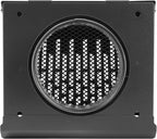 Vent Systems 4" Inch Exhaust Vent Cover with Rubber Gasket - Graphite Black Galvanized Steel - Robust Weatherproof Outdoor Air Exhaust Box - Duct or Surface Mounting - Rain and Snow Protection