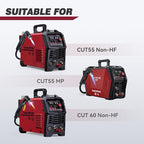 ARCCAPTAIN 23Pcs IPT60 Plasma Cutter Torch Consumables, .030" Plasma Cutter Accessories for ARCCAPTAIN CUT55 NON-HF, CUT55 MP and CUT60 Non-HF, Work with 20-30A Current