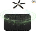 10-Pack Ceiling Fan Blade Filters with Activated Charcoal - Odorless Coconut Shell Carbon Air Purifier Pads, Dust Catcher for Ceiling Fans, Compatible with Most Models