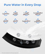 Waterdrop 5231JA2002A Refrigerator Water Filter, Replacement for LG® LT500P®, GEN11042FR-08, ADQ72910911, ADQ72910901, Kenmore® 9890, 46-9890, LFX25974ST, LMX25964ST, 4 Pack