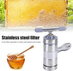 Yosoo Handheld Honey Presser, Stainless Steel Manual Honey Extractor for Beekeeping, Portable Tool with Stainless Steel Filter, Small Size and Easy Operation, Perfect for Beekeepers