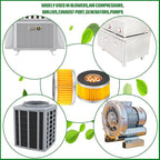 8 Pcs Air Compressor Replacement Filter Elements 2.6 x 1.6 Inch Piston Type Air Compressor Intake Paper Filter Elements