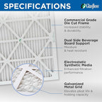 Glasfloss ZL 20x30x1 MERV 13 (FPR 10) Air Filters for AC and Furnace. Case of 12. Actual Size: 19-5/8 x 29-5/8 x 7/8