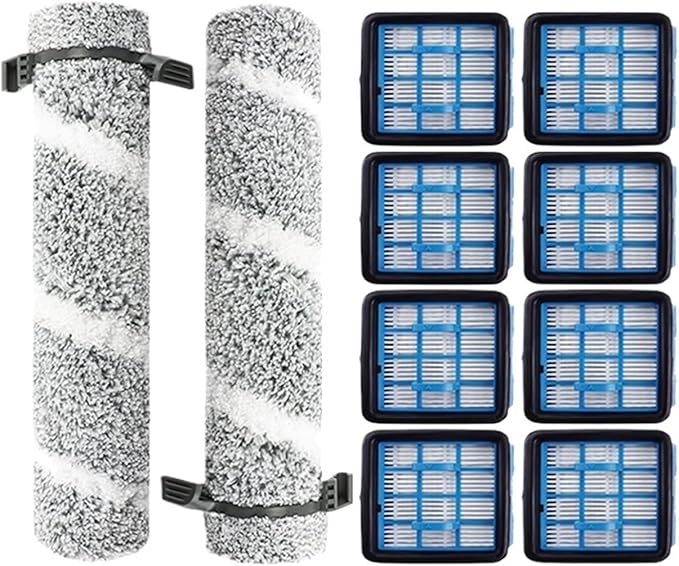 Replacement Parts ，Compatible For Bissell， 3930F 3933 V2 3999Z Floor Scrubber Roller Brush Filter Washing Vacuum Cleaner Parts(B)