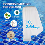 Premium Mesh Bag Replacement for PoolCent Handheld Cleaner——Leaf Eater/Leaf Eater Plus (50 Microns)