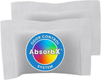 iTouchless 2-Pack AbsorbX Deodorizers Absorbs, Natural Activated Carbon, Biodegradable, for use with 8 Gallon and Larger Trash Cans with Odor Filter Compartment