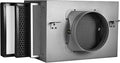 Inline Filter Box 8", 3-Layer Air Filtration Box with High Efficacy HEPA and Carbon Filter, Box Fan Filter for 8 Inch Inline Duct Fan for Whole House and HVAC Ventilation Systems