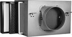 Inline Filter Box 8", 3-Layer Air Filtration Box with High Efficacy HEPA and Carbon Filter, Box Fan Filter for 8 Inch Inline Duct Fan for Whole House and HVAC Ventilation Systems