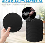 12 Pack Compost Filters for Countertop Bin, 6.7 Inch Charcoal Filters for Compost Bucket, Home Kitchen Compost Bin Pail Filter Relpacement Refill Set