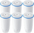 BOGDA 6 Pack Water Filter Replacement Zero, 5-Stage Compatible with Zero Pitcher and Dispenser, Fit for Zero Filter Water Replacement Filters and ZR-001 ZR-017 ZR-004