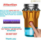 Dyson V15 Filter, 2-Pack Premium True HEPA Replacement Filters Compatible with Dyson V15, V11 Animal, V11 Completed/Absolute, V15 Absolute/Submarine, V11 Filter with Trigger Clamp, Part no. 970013-02