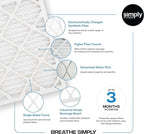 Simply 18x24x1 Air Filter, Merv 8, 6 Pack, For Home AC Furnace & HVAC (Actual Size: 17.75"x23.75"x0.75") DUST, Pet, & Allergy Control