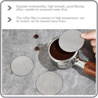 Cabilock 2pcs Stainless Steel Espresso Filter Plate Coffee Machine Compatible Easy to Filter Mesh for Espresso Extraction