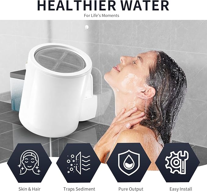 Replacement Filter Cartridge Compatible with Eskiin Shower Head - for Hard Water, Chlorine Removal (1 Pack)