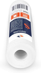 Aquaboon 10” x 2.5” Whole House and Reverse Osmosis Sediment 1 Micron Water Filter Cartridge | COMPATIBLE WITH: Culligan P1, Pentek P1, PD-1-934, P5, AP110, WFPFC5002, CFS110, RS14, WHKF-GD05 (4-PACK)